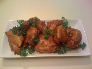 Chicken adobo (photo courtesy of www.MyBayKitchen.com)