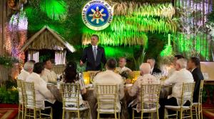Obama at Manila state dinner