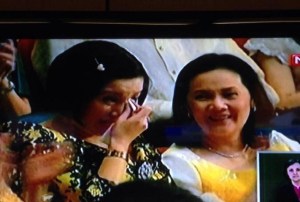 Kris Aquino's emotional moment during SONA (television capture)