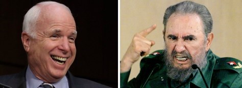 McCain, left, and Castro