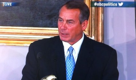 Boehner (Photo courtesy of NBC)