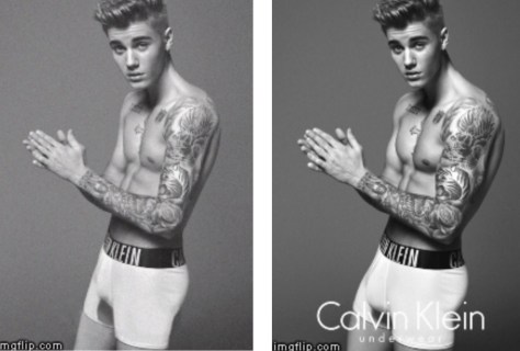 You know which is the photoshopped image.