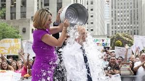 NBC 'Today' host Matt Lauer taking last summer's Ice Bucket Challenge