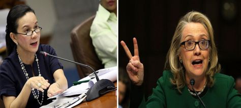 Poe, left, and Clinton (Photo credits: inquirer.net | nj.com