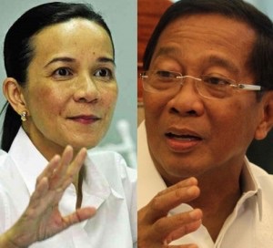 Poe, left, and Binay