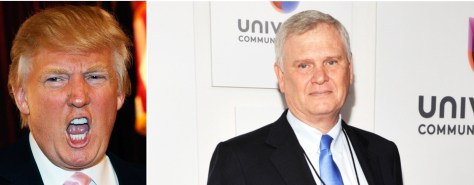 Trump, left, and Univision CEO Randy Falco