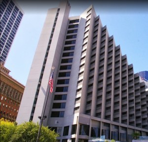 San Francisc's Hyatt Embarcadero, venue of the Asian American Journalists Association annual convention