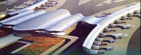 Artist's rendition of the new Manila International Airport