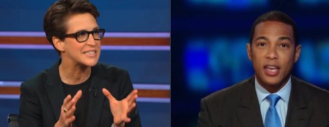 Maddow, left, and Lemon