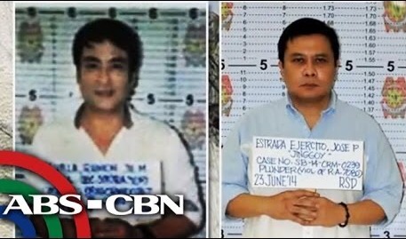 Revilla, left, and Estrada (Photo: ABS-CBN)