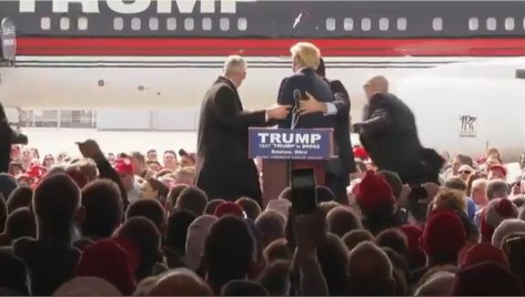 Trump Rally in Ohio (screen capture)